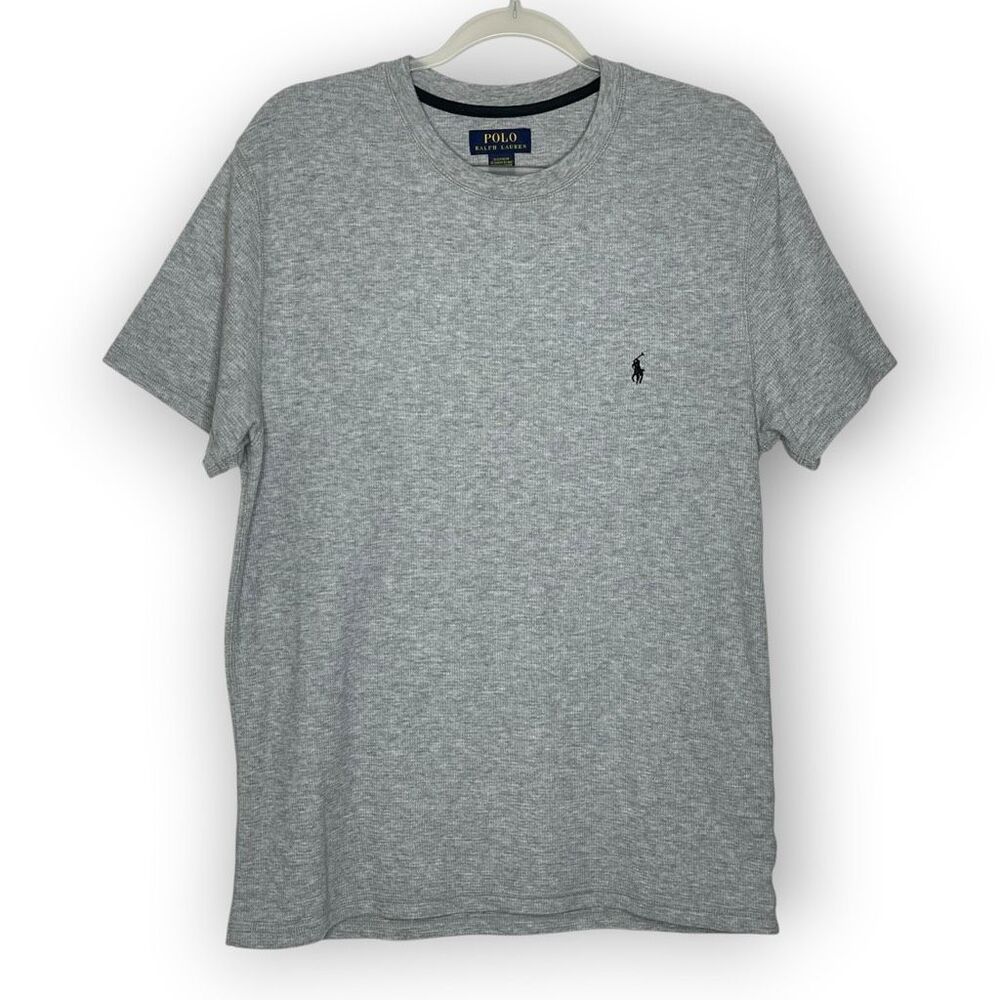 Polo Ralph Lauren Sleepwear Short Sleeved Waffle Knit Shirt Top Gray Men’s Large